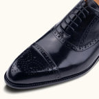 Colin | Men's Leather Brogue Dress Shoes, Formal Cowhide Loafers | Animated Apparel