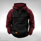 Colin | Men's Thick Cotton-Blend Hoodie, Warm Utility Hoodie | Animated Apparel | Pink