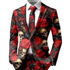 Colton | Women's Statement Blazer with Skull Print, Tailored Blazer | Animated Apparel