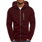 Connor | Men's Cotton Zip-Up Hoodie, Standard Fit Hooded Jumper | Animated Apparel