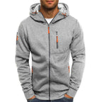 Connor | Men's Cotton Zip-Up Hoodie, Standard Fit Hooded Jumper | Animated Apparel