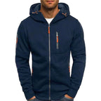 Connor | Men's Cotton Zip-Up Hoodie, Standard Fit Hooded Jumper | Animated Apparel