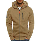 Connor | Men's Cotton Zip-Up Hoodie, Standard Fit Hooded Jumper | Animated Apparel