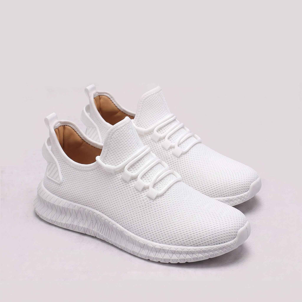 Jacob | Men's Lightweight Mesh Trainers, Elastic Lace Walking Shoes | Animated Apparel