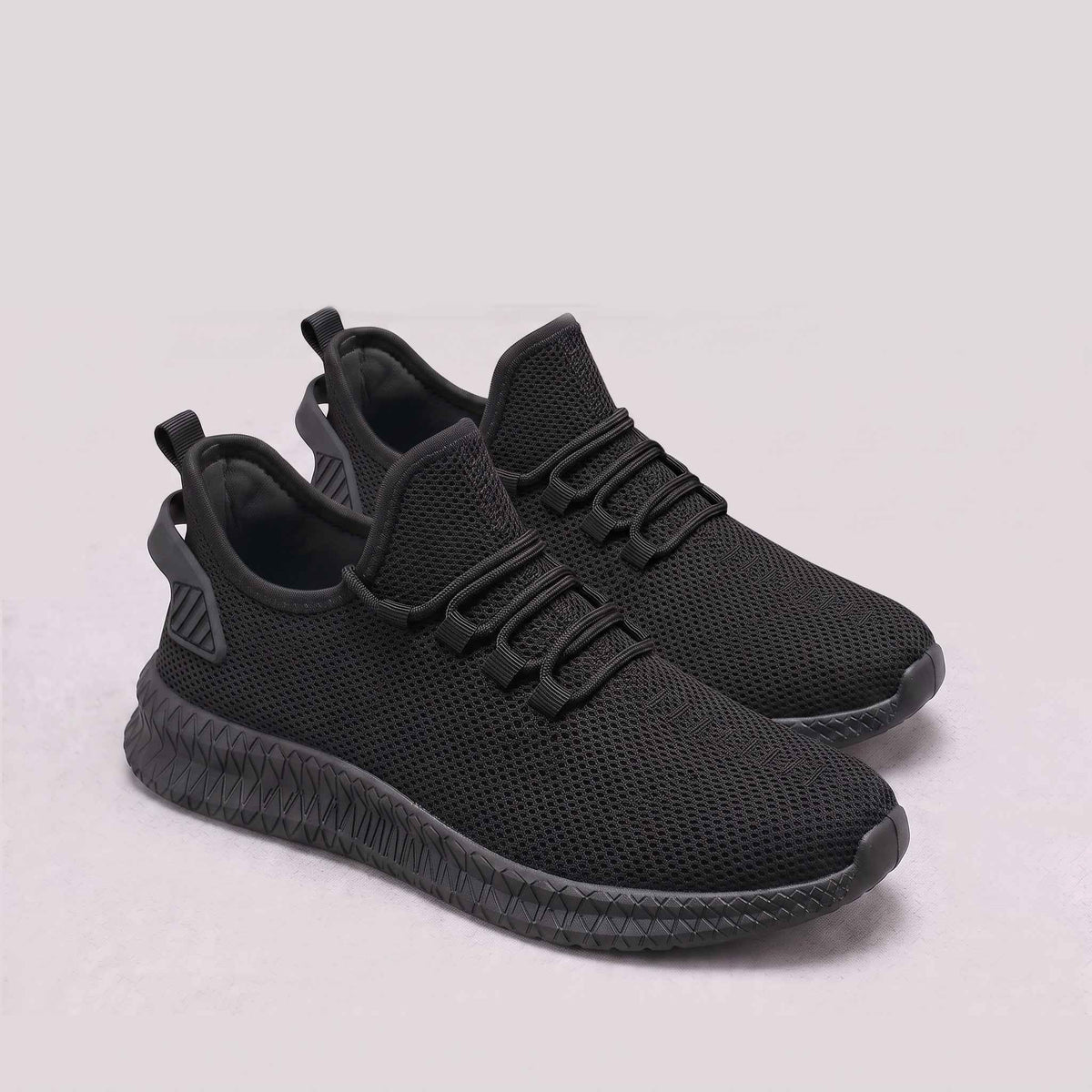 Jacob | Men's Lightweight Mesh Trainers, Elastic Lace Walking Shoes | Animated Apparel