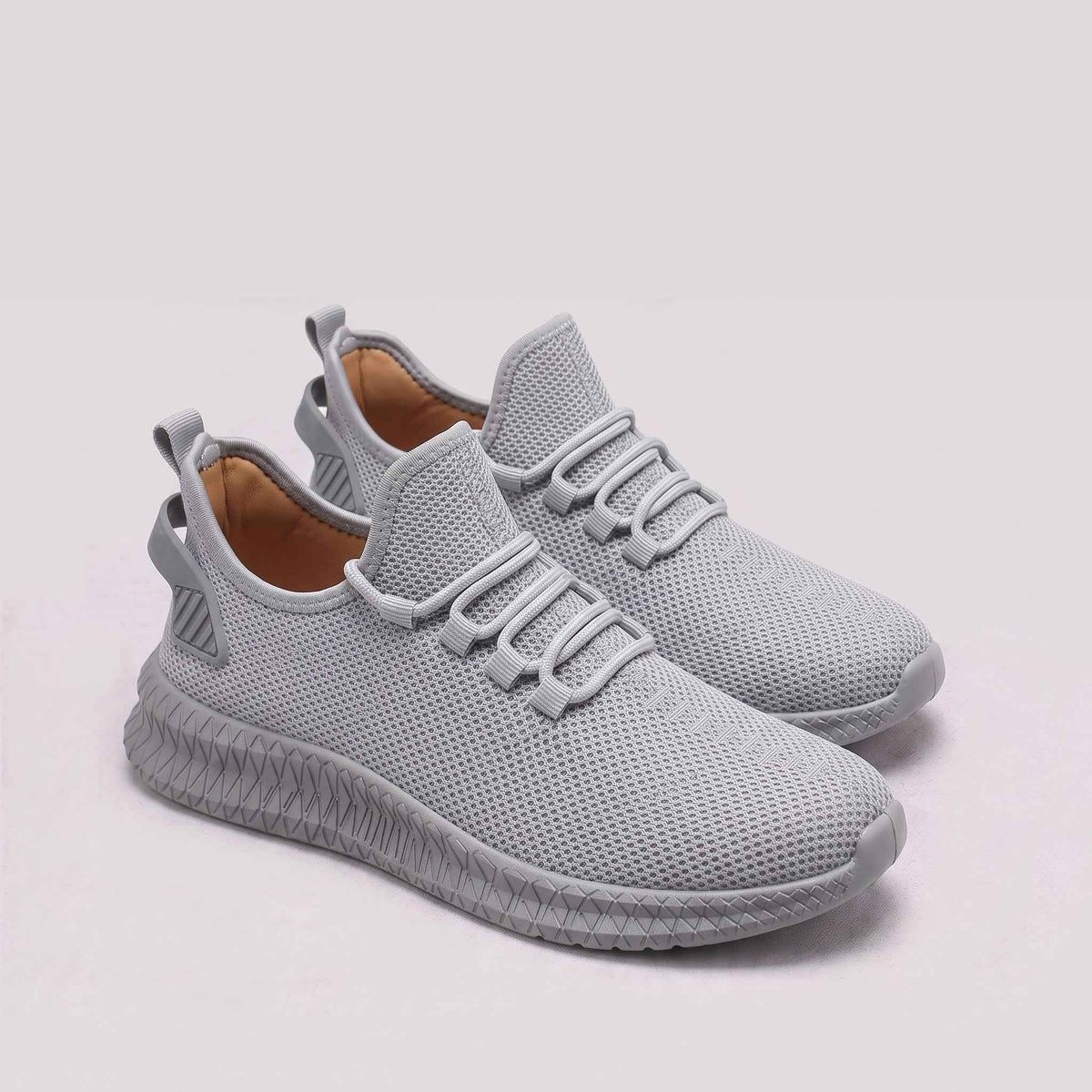 Jacob | Men's Lightweight Mesh Trainers, Elastic Lace Walking Shoes | Animated Apparel