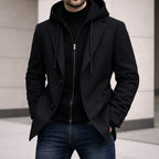 Connor | Men's Tailored Double-Layer Coat, Structured Wool-Blend Coat | Animated Apparel | Camel