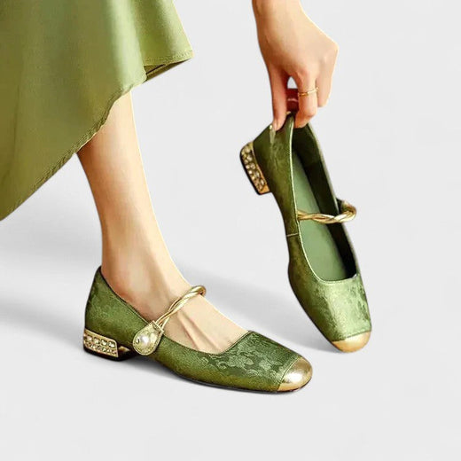 Dakota | Women's Orthopedic Mary Jane Shoes - Green