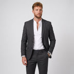 Beau | Men's Slim Fit Linen Suit, Two-Piece Suit | Animated Apparel