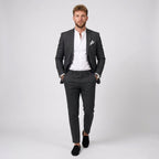 Beau | Men's Slim Fit Linen Suit, Two-Piece Suit | Animated Apparel