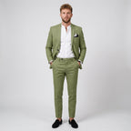 Beau | Men's Slim Fit Linen Suit, Two-Piece Suit | Animated Apparel
