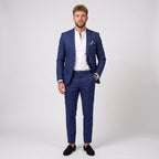 Beau | Men's Slim Fit Linen Suit, Two-Piece Suit | Animated Apparel