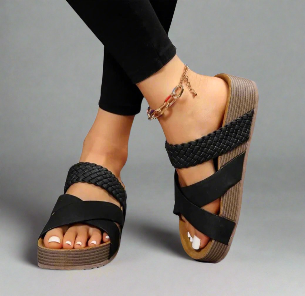 Dana | Women's Orthopedic Comfort Sandals - Black