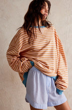 Darcy | Women's Striped Oversized Jumper, Relaxed Fit Knit Top | Animated Apparel
