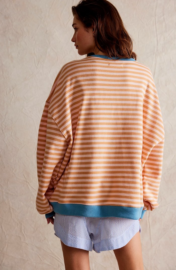 Darcy | Women's Striped Oversized Jumper, Relaxed Fit Knit Top | Animated Apparel