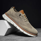 Darren | Men's Handcrafted Leather Walking Shoes, Breathable Comfort Shoes | Animated Apparel