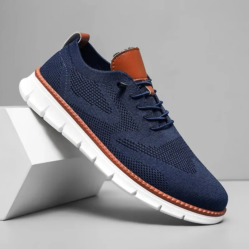 Darren | Men's Handcrafted Leather Walking Shoes, Breathable Comfort Shoes | Animated Apparel