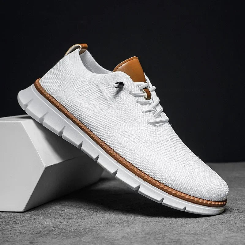 Darren | Men's Handcrafted Leather Walking Shoes, Breathable Comfort Shoes | Animated Apparel