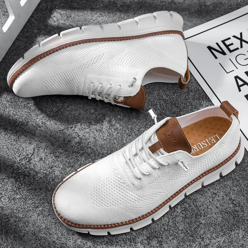 Darren | Men's Handcrafted Leather Walking Shoes, Breathable Comfort Shoes | Animated Apparel