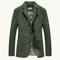 Dawson | Men's Lightweight Water-Resistant Jacket, Tailored Blazer Jacket | Animated Apparel | Army Green