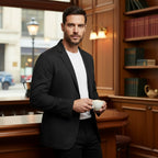 Dawson | Men's Lightweight Water-Resistant Jacket, Tailored Blazer Jacket | Animated Apparel
