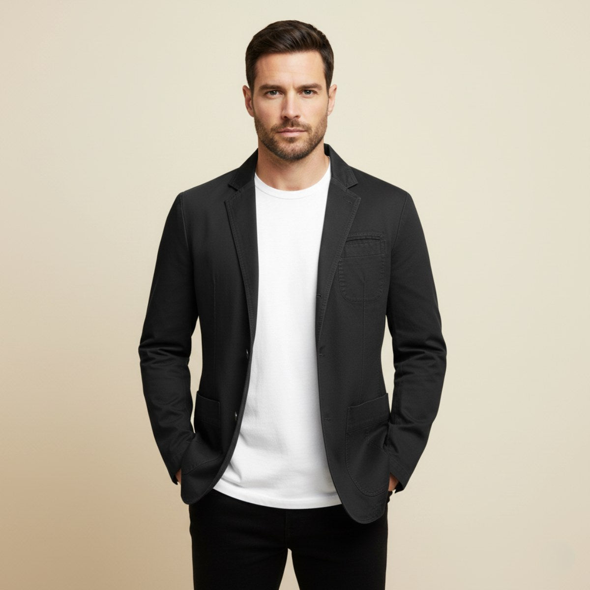 Dawson | Men's Lightweight Water-Resistant Jacket, Tailored Blazer Jacket | Animated Apparel