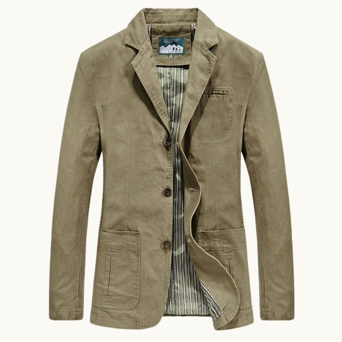 Dawson | Men's Lightweight Water-Resistant Jacket, Tailored Blazer Jacket | Animated Apparel