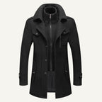 Dean | Men's Wool Blend Winter Coat, Structured Trench-Inspired Coat | Animated Apparel