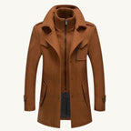 Dean | Men's Wool Blend Winter Coat, Structured Trench-Inspired Coat | Animated Apparel