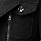 Dean | Men's Wool Blend Winter Coat, Structured Trench-Inspired Coat | Animated Apparel