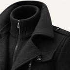 Dean | Men's Wool Blend Winter Coat, Structured Trench-Inspired Coat | Animated Apparel