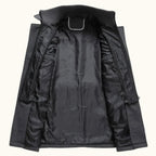 Dean | Men's Wool Blend Winter Coat, Structured Trench-Inspired Coat | Animated Apparel