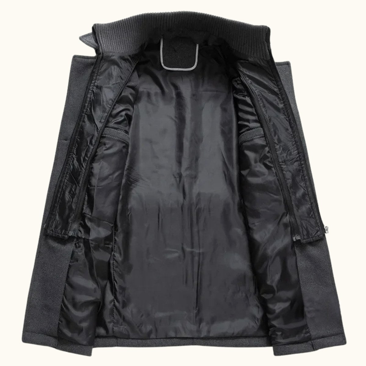 Dean | Men's Wool Blend Winter Coat, Structured Trench-Inspired Coat | Animated Apparel