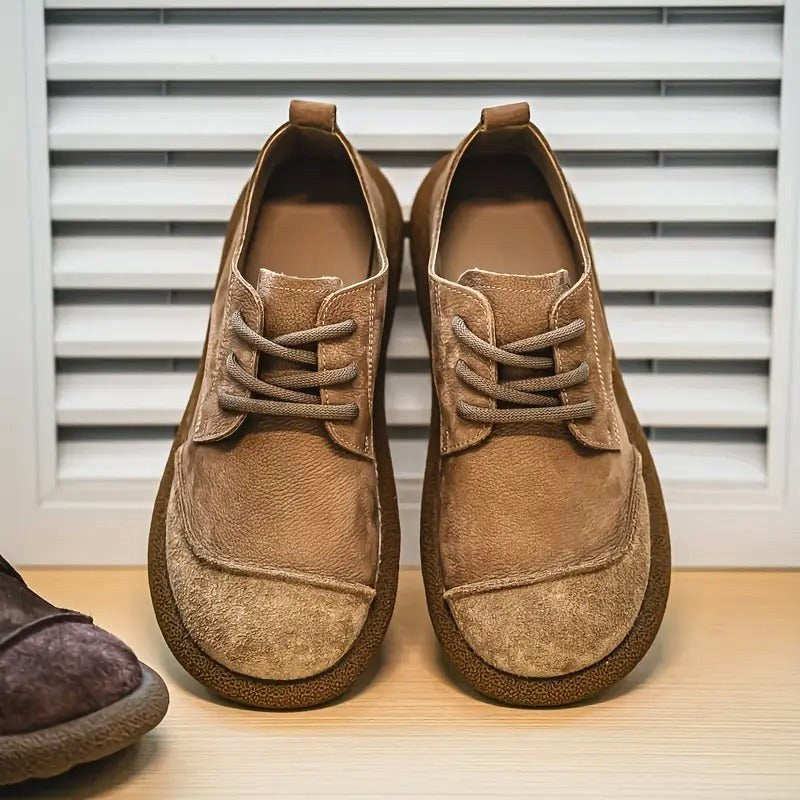 Anthony | Men's Orthopedic Leather Shoes, Classic Leather Walking Shoes | Animated Apparel