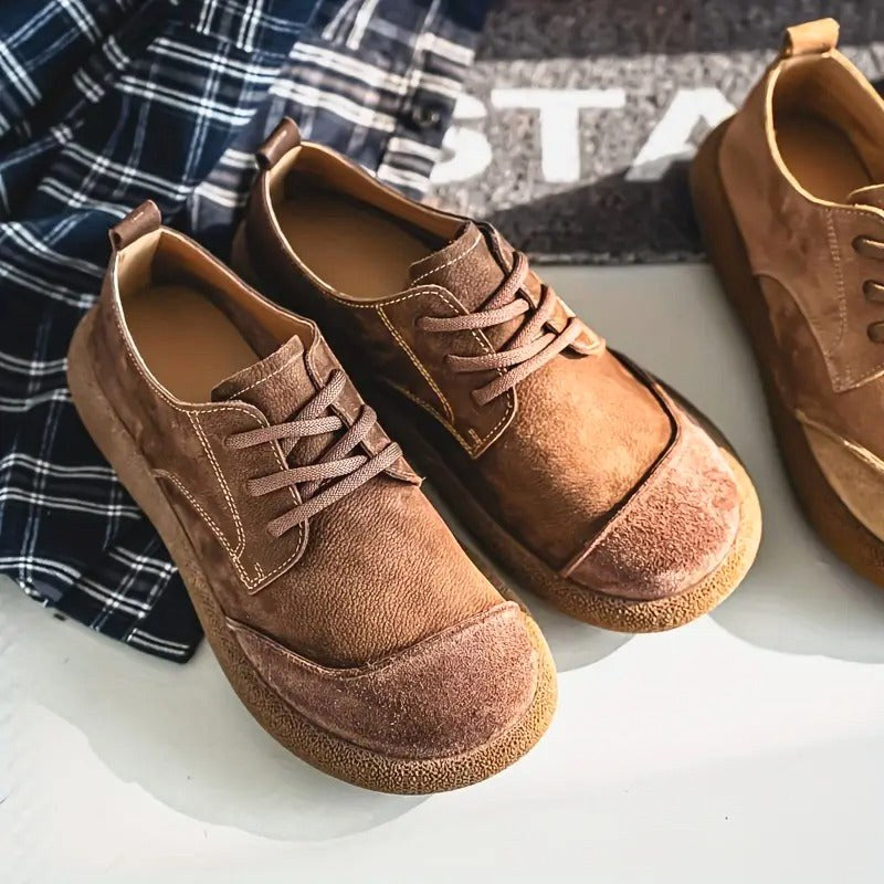 Anthony | Men's Orthopedic Leather Shoes, Classic Leather Walking Shoes | Animated Apparel