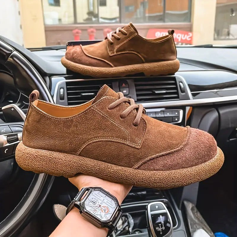 Anthony | Men's Orthopedic Leather Shoes, Classic Leather Walking Shoes | Animated Apparel
