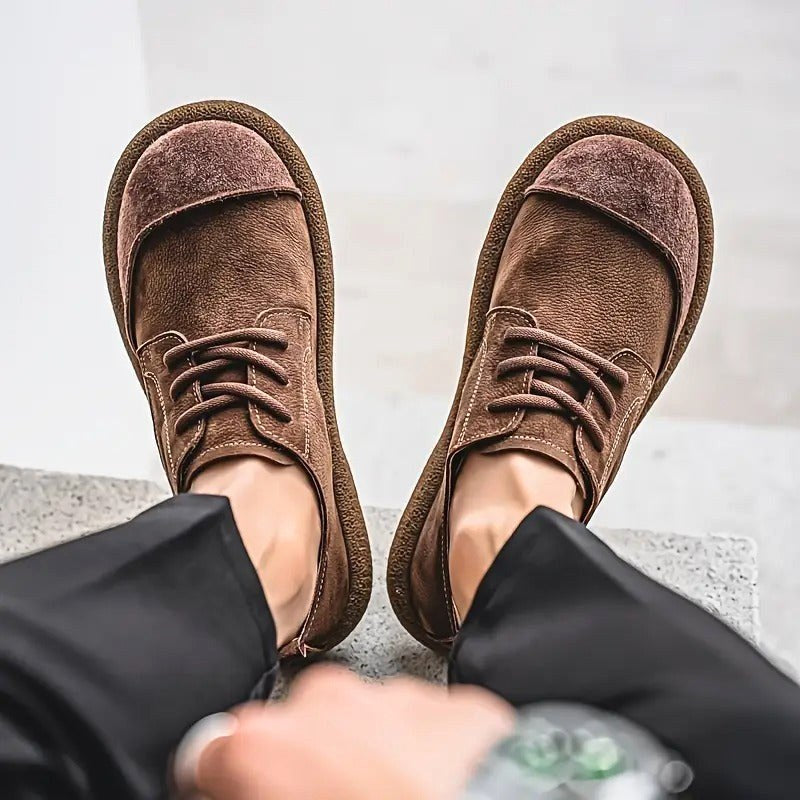 Anthony | Men's Orthopedic Leather Shoes, Classic Leather Walking Shoes | Animated Apparel