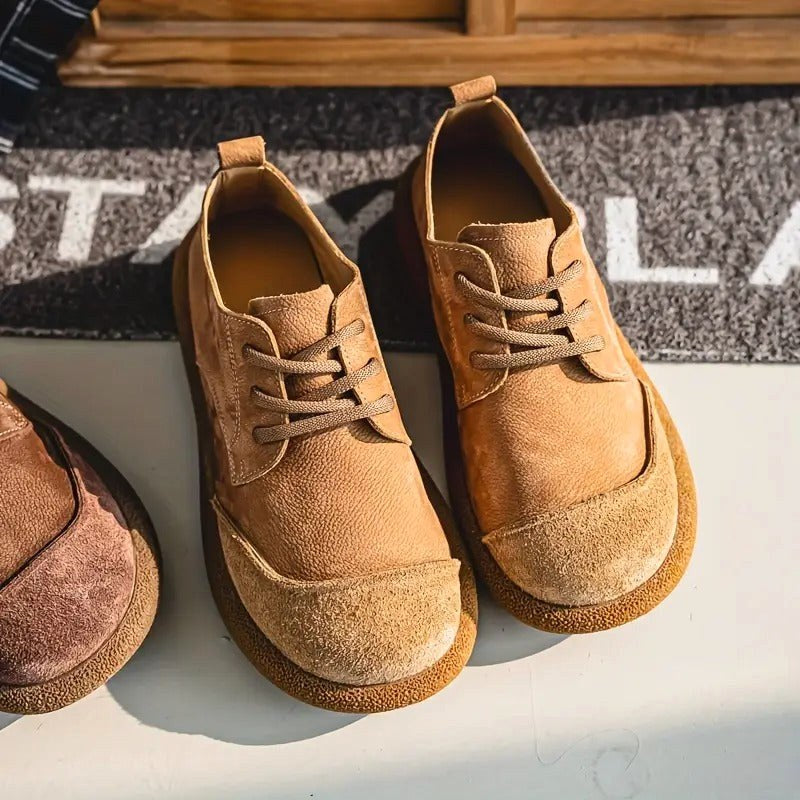 Anthony | Men's Orthopedic Leather Shoes, Classic Leather Walking Shoes | Animated Apparel