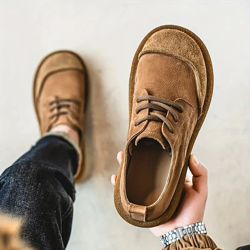 Anthony | Men's Orthopedic Leather Shoes, Classic Leather Walking Shoes | Animated Apparel
