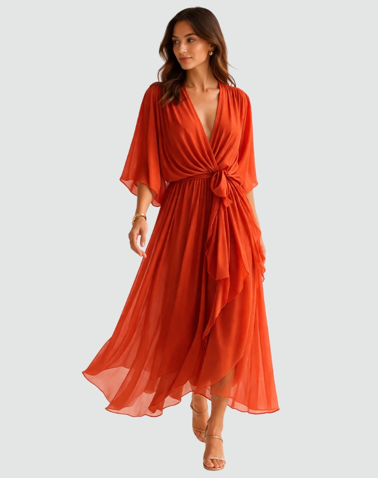 Delaney | Women's Wrap Maxi Dress - image 1