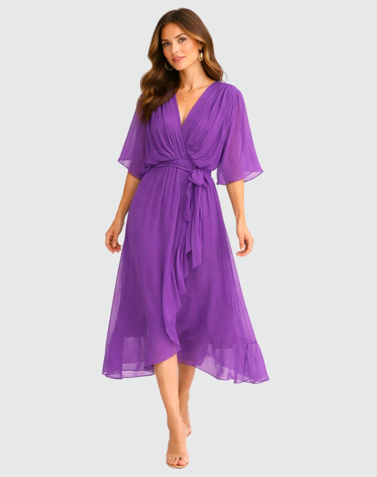 Delaney | Women's Wrap Maxi Dress - image 10