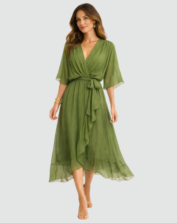 Delaney | Women's Wrap Maxi Dress - image 4
