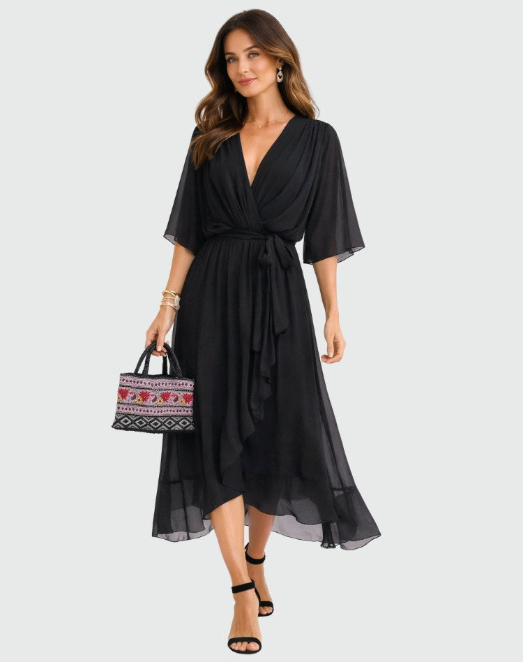 Delaney | Women's Wrap Maxi Dress - image 5