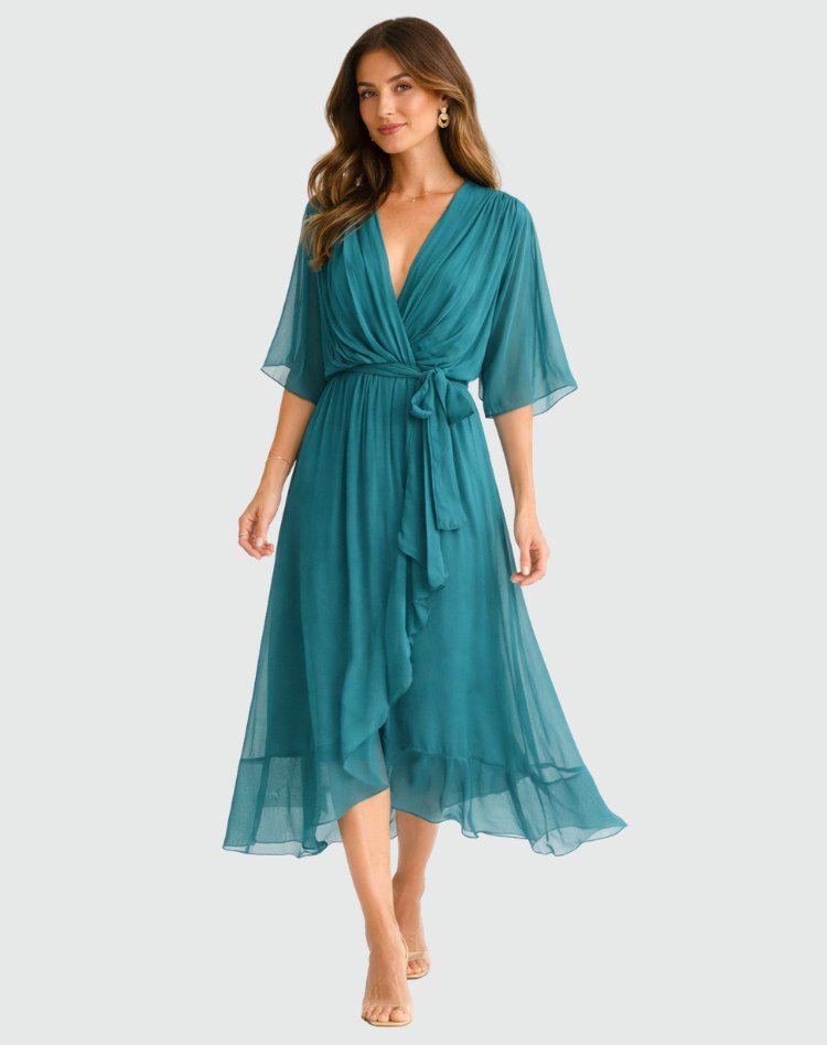 Delaney | Women's Wrap Maxi Dress - image 9