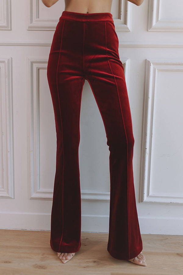 Delphine | Women's Single-Button Blazer Flare Trouser Set, Contrast Lapel Two-Piece Suit | Animated Apparel