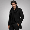 Derek | Women's Tailored Warm Coat, Structured Autumn Coat | Animated Apparel | Khaki