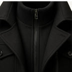 Derek | Women's Tailored Warm Coat, Structured Autumn Coat | Animated Apparel | Gray