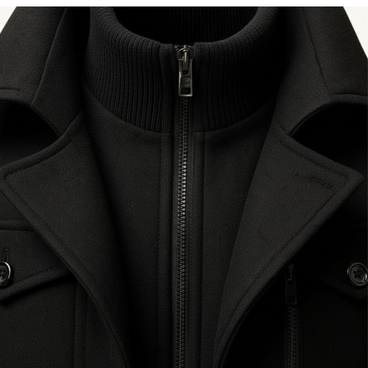 Derek | Women's Tailored Warm Coat, Structured Autumn Coat | Animated Apparel | Gray