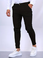 Desmond | Men's Skinny-Fit Stretch Chinos, Contemporary Tapered Trousers | Animated Apparel