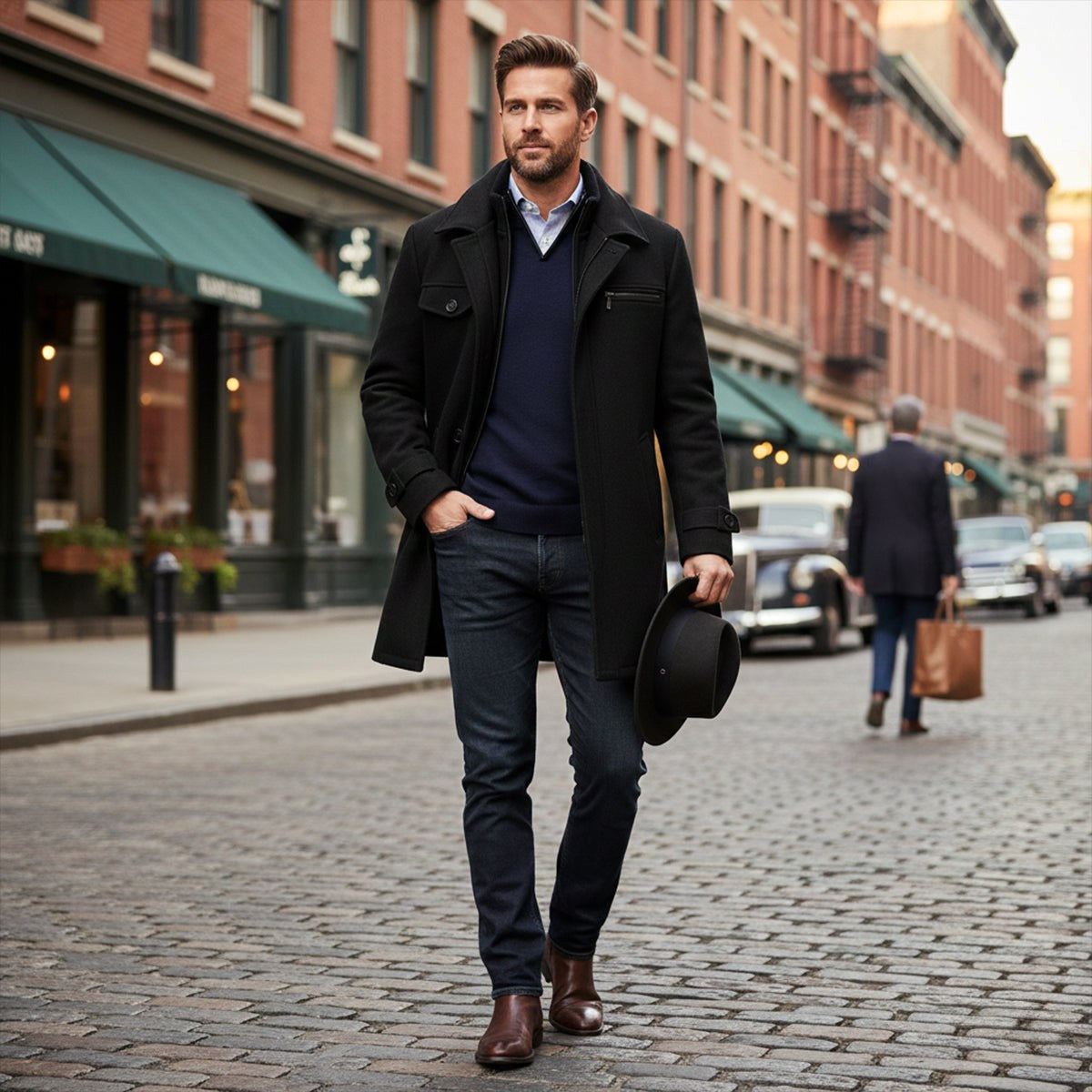 Devin | Men's Wool Blend Jacket, Tailored Smart Jacket | Animated Apparel